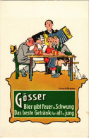 ** T2 Bier Gibt Feuer U. Schwung Das Beste Getränk Für Alt U. Jung. Gösser Brauerei A.G. Leoben-Göss, Steiermark-Austria - Non Classificati