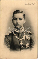 * T2/T3 Prinz Oscar Karl / Oszkár Porosz Királyi Herceg Egyenruhában, Kitüntetésekkel / Prince Oscar Carl Of Prussia In  - Non Classificati
