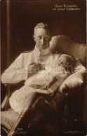 * T4 Unser Kronprinz Mit Seinem Töchterchen. Verlag Von Gustav Liersch, Original Aufnahme Von W. Niederastroth / Vilmos  - Non Classificati