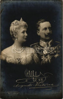 * T2/T3 Kaiser Wilhelm II Ung Augusta Victoria. Original Aufnahme V. F. Bieber/ Emperor Wilhelm II And Augusta Victoria  - Non Classificati
