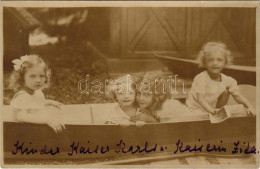 * T3 Die Kaiserkinder In Ihrem Boot. Postkartenverlag Brüder Kohn (Wien), Phot. H. Schuhmann / A Királyi Gyermekek Csóna - Non Classificati