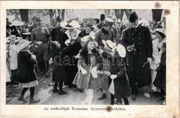 ** T3 Bolzano, Bozen (Südtirol); Az Uralkodópár Bozenben, Gyermekek Hódolata, Képeslapfüzetből / Charles IV And Zita Of  - Non Classificati