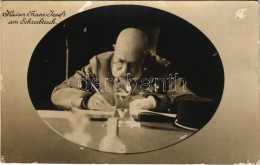 ** T3 Kaiser Franz Josef I. Am Schreibtisch / I. Ferenc József Császár íróasztalánál. Artur Floeck Felvétele. Brüder Koh - Non Classificati