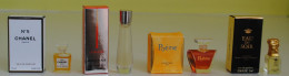 Lot De 4 Miniatures Pour Femme (Chanel, Rochas, Lancôme Et Sisley) - Miniatures Womens' Fragrances (in Box)