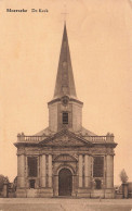 BELGIQUE - Moerzeke - De Kerk - église - Horloge - Religion - Entrée - Cour - Carte Postale Ancienne - Hamme