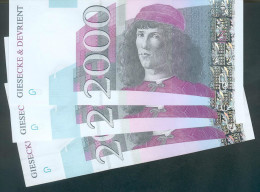 Testgeld  Testnoten Test Note, 3 X Testbanknoten Von Giesecke & Devrient, UNC ! - Other & Unclassified