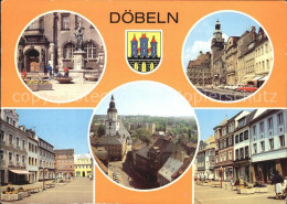 Doebeln Schlegel Brunnen Rathaus Ernst Thaelmann Platz - Doebeln