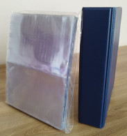Raccoglitore Blu Con 50 Fogli Trasparenti 2 Tasche Per Cartoline Banconote Foto - Books & Software