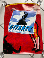 Affiche Publicitaire Publicité Cigarettes GITANES Vintage, Illustration Yoldjoglou, Torero, Corrida - Objetos Publicitarios