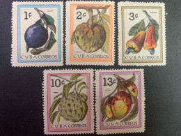 CUBA 1963 FRUTAS TROPICALES  MNH - Unused Stamps
