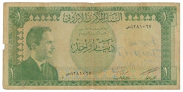 JORDAN - 1 DINAR - L. 1959 ( 1965 ) - P 10 - Sign. 14 - King Hussein - Jordan
