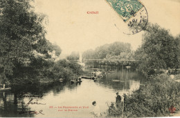 Delcampe - CRETEIL - La Passerelle Et Vue Sur La Marne - Animé - Creteil