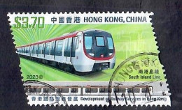 Hong Kong 2023 Development Of Railway Services In Hong Kong 1V Used - Oblitérés