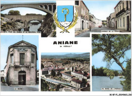 BC-BFP1-0259-34 - ANIANE - Vue Multiple - Blason - Aniane