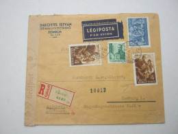 1944 , Luftpostbrief Aus Ungarn Mit Zensur  Nach Deutschland Verschickt - Briefe U. Dokumente