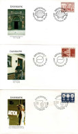 Denmark 1980;  9 Issues On 14 FDC. - FDC