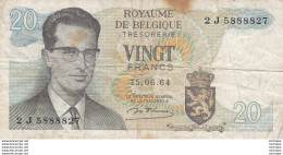Billet  -  Belgique - 20 Francs - To Identify