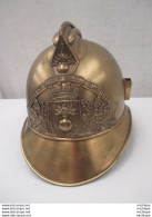 Casque De Pompier De   ST OULPH - 10 Aube  -  Vers 1895 - Superbe état - Firemen