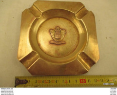 Cendrier En Laiton  Aux Armes De  PARIS  Tres Bon état 12 Cm X 12 - Metal