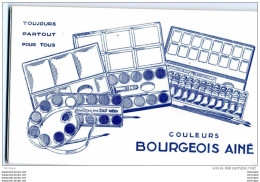 BUVARD   COULEURS BOURGEOIS AINE    11X18 - Stationeries (flat Articles)