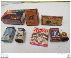 LOT DE 7 MINI BOITES PUBLICITAIRES  DE 6 A 8 Cm LA BOITE D'ALLUMETTES FAMILLIALE  POUR COMPARER - Jouets Anciens