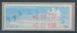 Frankreich LISA-ATM Auf Papier Vogelzug Hell, Wert 0,10 FRF / 0,01 EUR ** - Autres & Non Classés