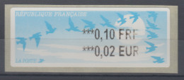 Frankreich LISA-ATM Auf Thermo-Papier Vogelzug Hell Wert 0,10FRF / 0,02 EUR ** - Autres & Non Classés
