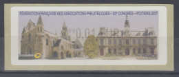 Frankreich IER LISA2-ATM Philatelie Kongress Poitiers ,  Wert 0,01 EUR ** - Autres & Non Classés