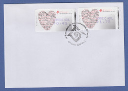 Portugal 2004 ATM Jahr Der Familie Amiel Mi-Nr 46.2.1 Satz AZUL 0,45 / 1,75  FDC - Machine Labels [ATM]
