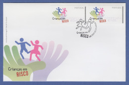 Portugal 2007 ATM Kinder In Gefahr NewVision Mi-Nr 58.3 Satz AZUL 45-185 FDC - Machine Labels [ATM]