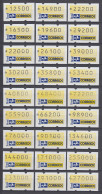 Brasilien Klüssendorf-ATM 1993 Postemblem. Serie 9 VS-Sätze 1993-1994 Kpl. ** - Vignettes D'affranchissement (Frama)