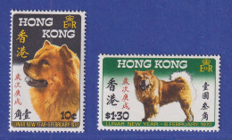 Hongkong 1970 Jahr Des Hundes Mi.-Nr. 246 Postfrisch ** Und 247 Ungebraucht * - Altri & Non Classificati