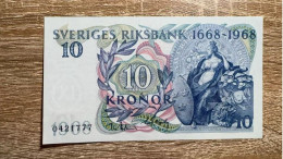 Sweden，10 Kronor，1968，commemorative，pick 56，GEM UNC Condition - Sweden