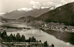 Weissensee Kaernten AT Hoechstgelegener Badesee Der Alpen Mit Kreuzeckgruppe - Weissensee