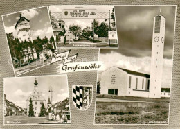 Grafenwoehr Wasserturm Truppenuebungsplatz Lagereingang Friedenskirche Marienpla - Grafenwöhr