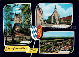 Grafenwoehr Wasserturm Marienplatz Rathaus Fliegeraufnahme Wappen - Grafenwöhr