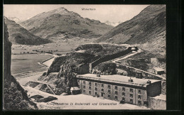 AK Andermatt, Kriegskaserne Mit Winterhorn Und Urserenthal - Andermatt