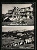 AK Gonten, Chalet Erika, Ortsansicht Mit Säntiskette - Gonten