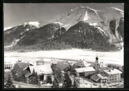 AK Madulain, Malerisches Winteridyll, Ortsansicht - Madulain