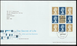 Great Britain FDC 2003 The Secret Of Life Booklet Pane. Please Read Sales Conditions Under Image Of Lot (Mappe28-18) - 2001-2010 Decimal Issues