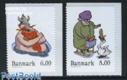 Denmark 2011 Winter Stories 2v S-a (from Booklets), Mint NH, Art - Comics (except Disney) - Unused Stamps