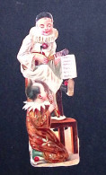 Découpi, Chromo, Enfants, Pierrot, Partition Musicale, Banjo, Flute, Musique, Musiciens - Children