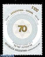 Argentina 2019 Diplomatic Relations With Israel 1v, Mint NH - Ongebruikt