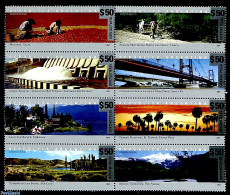 Argentina 2019 Overprints On National Parks 8v [+++], Mint NH, Nature - National Parks - Water, Dams & Falls - Art - B.. - Ongebruikt