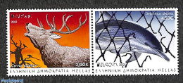 Greece 2021 Europa, Endangered Species 2v, Mint NH, History - Nature - Europa (cept) - Animals (others & Mixed) - Sea .. - Neufs