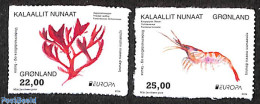 Greenland 2024 Europa, Marine Life 2v S-a, Mint NH, History - Nature - Europa (cept) - Corals - Neufs