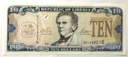 LIBERIA 10$  2003 Issue P.27a UNC/FDS(FV.30 - Liberia