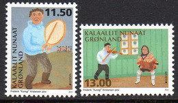 Danmark Gronland 0637/38 Musique , Europa, Tambourin, Violon, Accordeon - 2013