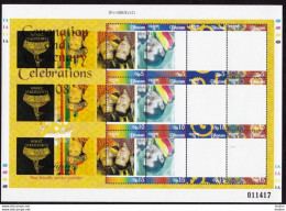 BHUTAN 2008 MNH Personalized Stamp Sheet Coronation Celebrations - 5th King Issue ERROR INVERTED BHOUTAN - Bhutan