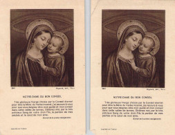 VIEUX PAPIERS IMAGES RELIGIEUSES 76 SEINE MARITIME TOUFFREVILLE LA CORBELINE SOUVENIR MISSION AUZEBOSC DATIN - Autres & Non Classés